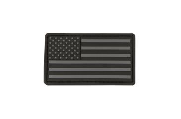 Image of VISM Usa Flag Patch PVC, Black, CVUSAP3029B