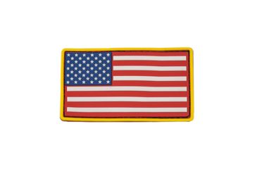 Image of VISM Usa Flag Patch PVC, Red, CVUSAP3029R
