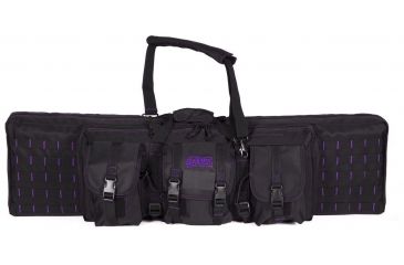 Image of Voodoo Tactical 42in Padded Weapons Case w/Die Cut MOLLE, Black/Pink, 42in, 15-7619088000