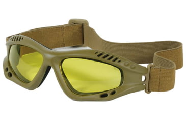 Image of Voodoo Tactical Sportac Goggle Glasses, Coyote/Yellow Lens, 02-8832007000
