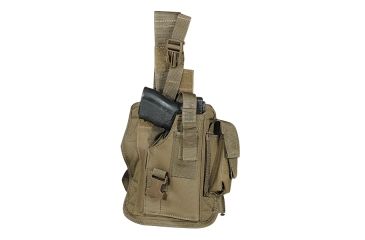 Image of Voodoo Tactical Tactical Drop Leg Holster, Universal, Right Hand, Coyote, 20-0052007001