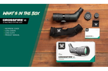 Image of Vortex Crossfire HD 16-48x65 Spotting Scope, Angled, Green, CF-65A