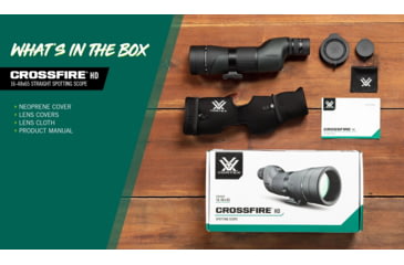 Image of Vortex Crossfire HD 16-48x65 Spotting Scope, Straight, Green, CF-65S