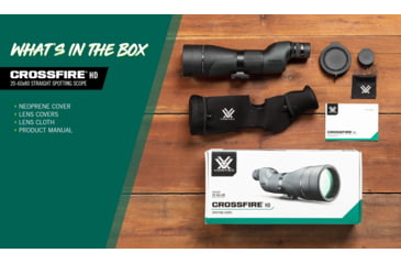 Image of Vortex Crossfire HD 20-60x80 Spotting Scope, Straight, Green, CF-80S