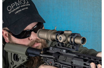 Image of Vortex OPMOD Strike Eagle Rifle Scope, 1-8x24mm, 30mm Tube, Second Focal Plane, AR-BDC3 Reticle, FDE, SE-1824-2-OP