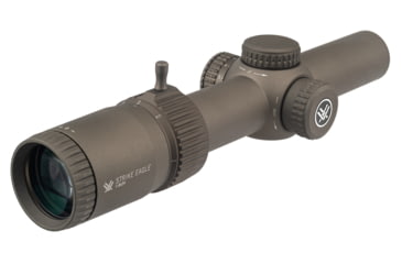 Image of Vortex OPMOD Strike Eagle Rifle Scope, 1-8x24mm, 30mm Tube, Second Focal Plane, AR-BDC3 Reticle, FDE, SE-1824-2-OP