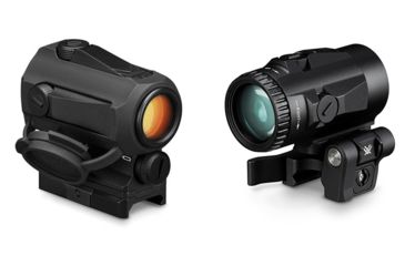 Image of Vortex SPARC AR II 1x22mm 2 MOA Reflex Red Dot Sight, Anodized Matte, Black, w/Micro 3x22mm Magnifier, SPC-AR2-KIT1