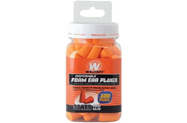 Image of Walkers Foam Ear Plug 100 Count Jar GWP-FP-50PK