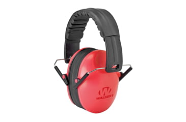 Image of Walkers Baby &amp; Kids Passive Protection Folding Ear Muffs, 23 dB NRR, Coral, GWP-FKDM-COR