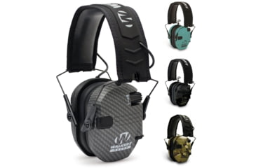 Image of Walkers Razor Slim Shooter Folding Electronic Ear Muff, Carbon, Light Teal, Multicam Camo/Grey, Multicam Camo/Tan