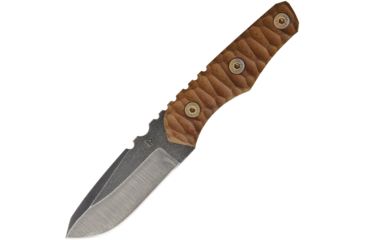 Image of Wander Tactical Scrambler Fixed Blade Knife, 3.5in, D2 Tool Steel, Standard Edge, Drop Point, Brown, Micarta Handle WTK11RG