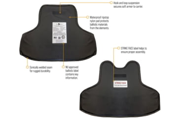 Image of WarBird Ghost Hawk Concealable Armor System with Hoss Level IIIA Ballistics, Navy, Medium/Regular, BUSLH3AMRGHN