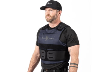 Image of WarBird Ghost Hawk Concealable Armor System with Hoss Level IIIA Ballistics, Navy, Medium/Regular, BUSLH3AMRGHN
