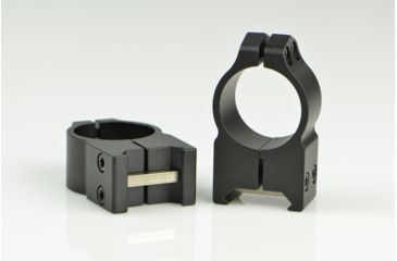 Image of Warne Maxima Steel Rings, 1in, Weaver/Picatinny, PA, High - Matte 202M