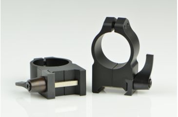 Image of Warne Maxima Steel Rings, 1in, Weaver/Picatinny, QD, High - Matte 202LM