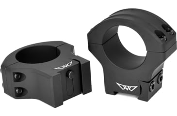 Image of Warne HyperLite Tikka Rifle Ring, Matte Black, 30mm High, Black, 8515TM