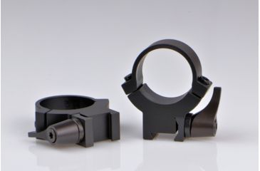 Image of Warne Maxima Steel Rings, 1in, Rimfire 3/8in or 11mm Dovetail, QD, High - Matte 722LM