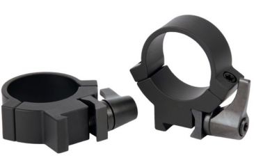 Image of Warne Maxima Steel Rings, 1in, Rimfire 3/8in or 11mm Dovetail, QD, High - Matte 722LM