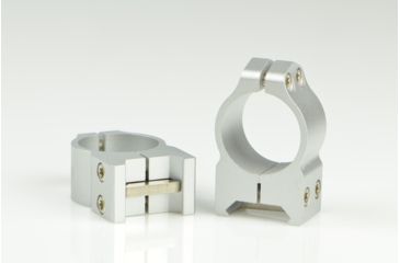 Image of Warne Maxima Steel Rings, 1in, Weaver/Picatinny, PA, Medium - Silver 201S