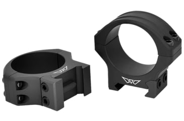 Image of Warne PA Rifle Ring, Matte Black, 34mm Low, 520M