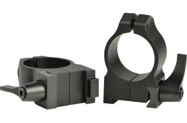 Image of Warne Maxima Steel Rings, 1in, CZ 550 19mm Grooved Receiver, QD, Medium - Matte 1BLM