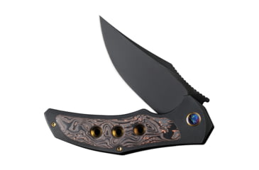 Image of We Knife Co Ltd Magnetron Folding Knife, 3.76in, Carbon Steel, Titanium Handle, Copper, WE180583