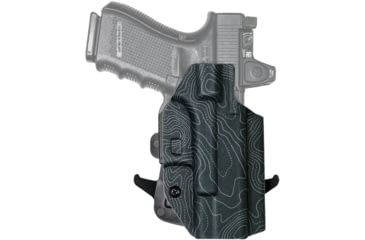 Image of We the People Holsters Kydex IWB Holster, Ruger LCR/LCRX 1.87in, Right Hand, Topographic Gray, WTP-139-1047-R