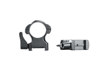 Image of Weaver Lever-Lok Rifle Scope Rings, 1 in Tube, Extra High, Matte, Black, 49327