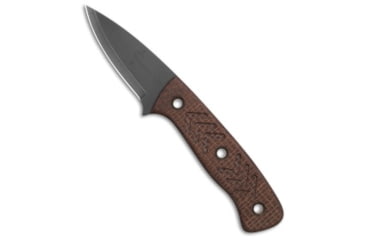 Image of Wenger Blades Wenger Blades Companion Fixed Blade Knife Brown Burlap Micarta 2.75" Black, Brown, CPM MagnaCut, adult, BHQ-218114
