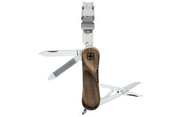 Image of Wenger Evo Wood Nail Clipper 580 Pocket Knife 16377
