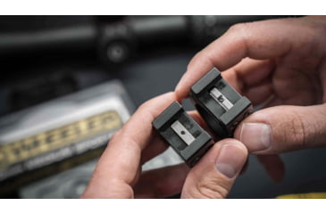 Image of Wheeler Engineering Delta Series Sporter Bi-Weaver Style/Pic Rings 34mm, Low, Black, 1133753