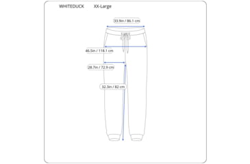 Image of White Duck Essential Stretch Jogger Pants - Mens, Black, Large, WD-JP-BL-03