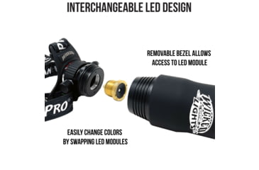Image of Wicked Hunting Lights ScanPro iC GEN4 LED Green Night Hunting Headlamp, Black, W2101