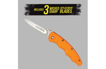 Image of Wiebe Knives Monarch Repleaceble Blade Knife, Orange, Small, WB-MONRCH