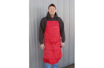 Image of Wiebe Knives Skinning Apron, 46in x 35in, Nylon, Red, DS08 APRN