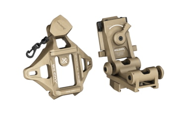 Image of Wilcox G21 Night Vision Goggle Mount, Three Hole Shroud/Lanyard/Cup, Tan, 28300G21-T