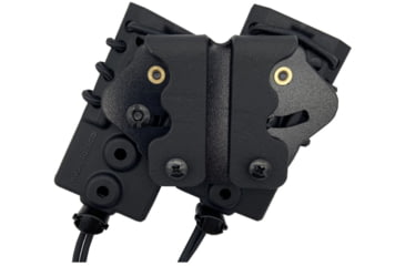 Image of Wilder Tactical Evolution Universal Rotating Double Pistol Belt Mount, UAB Belt Clip, Black, EVODUPBKRBC