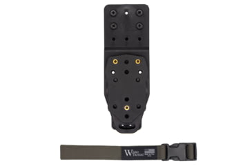 Image of Wilder Tactical Multi Holster Platform V2 w/MHP Adapter 1in Web Strap, Plastic, Right, Ranger Green, MHPBKADAPTRG1PUABMC
