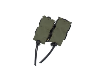 Image of Wilder Tactical Urban Assault Standard Rotating Double Pistol Magazine Pouch, UAB Clip, Ranger Green, UASRDPRGBC
