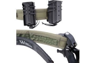Image of Wilder Tactical Wilder Urban Assault Belt 1.75in w/Integrated D-Ring and Inner Belt, Ranger Green, Small, 28-34 in, UABRGSM