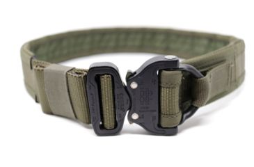Image of Wilder Tactical Wilder Urban Assault Belt 1.75in w/Integrated D-Ring and Inner Belt, Ranger Green, Small, 28-34 in, UABRGSM