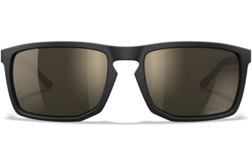 Image of Wiley X Active 6 Axe Captivate Pol Sunglasses, Matte Black Frame, Tungsteen Mirror Lens, AC6AXE04
