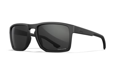 Image of Wiley X WX Founder Active 6 Sunglasses, Captivate Grey/Matte Black Frame, AC6FND02