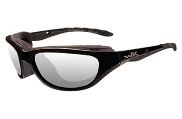 Image of Wiley X AirRage Sunglasses - Clear/Gloss Black Frame 693
