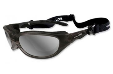 Image of Wiley X Airrage Progressive Prescription Sunglasses, Crystal Metallic Frame, 697PR