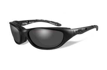 Image of Wiley X Airrage Progressive Prescription Sunglasses, Black OPS-Matte Black Frame, 694FPR
