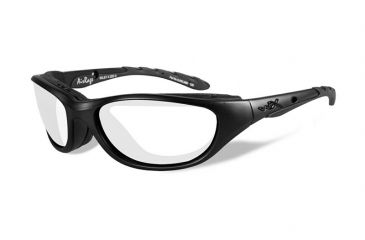 Image of Wiley X Airrage Progressive Prescription Sunglasses, Black OPS-Matte Black Frame, 694FPR