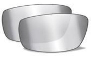 Image of Wiley X Brick Replacement Parts - Silver Flash w/ Smoke Grey Tint Lens Only, 855SF