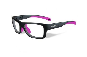 Image of Wiley X Crush Bifocal Prescription Sunglasses, Matte Grey / Deep Pink Frame, YFCRS03BI