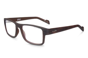 Image of Wiley X Epic Safety Glasses, Matte Hickory Frame, No Polarized Lens WSEPC04